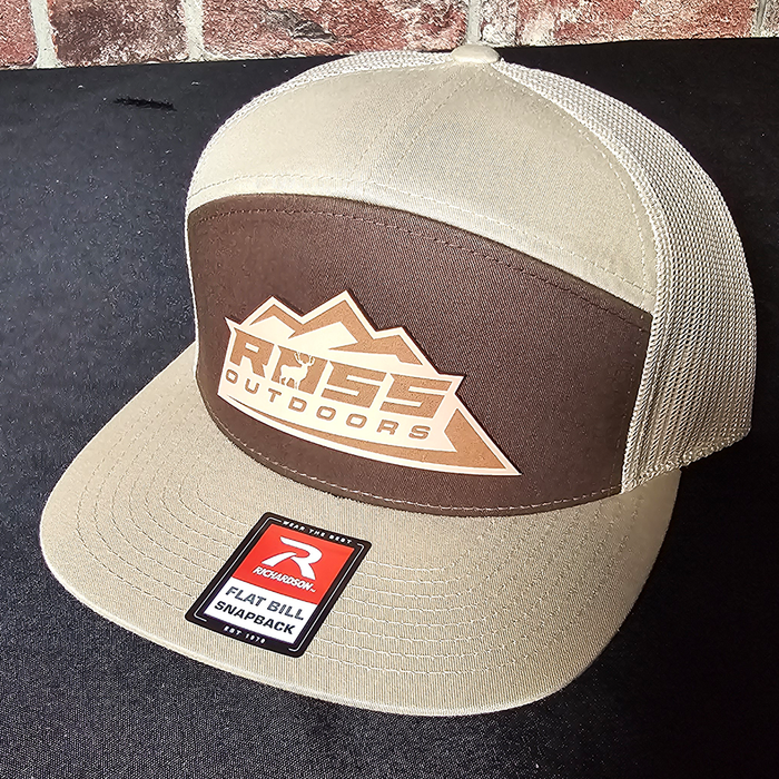 Ross Outdoors 112 Brown/Khaki Flatbill Hat