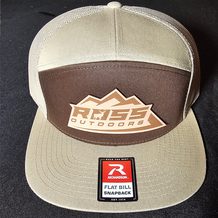 Ross Outdoors 112 Brown/Khaki Flatbill Hat