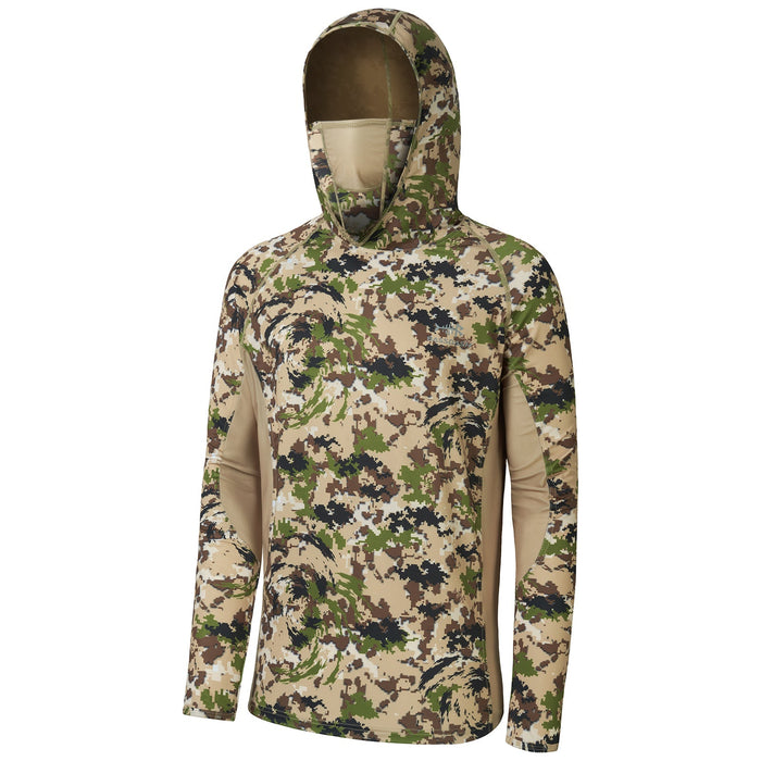 Bassdash FS06M UPF 50+ Hunting Hoodie with Mask in Highland camo