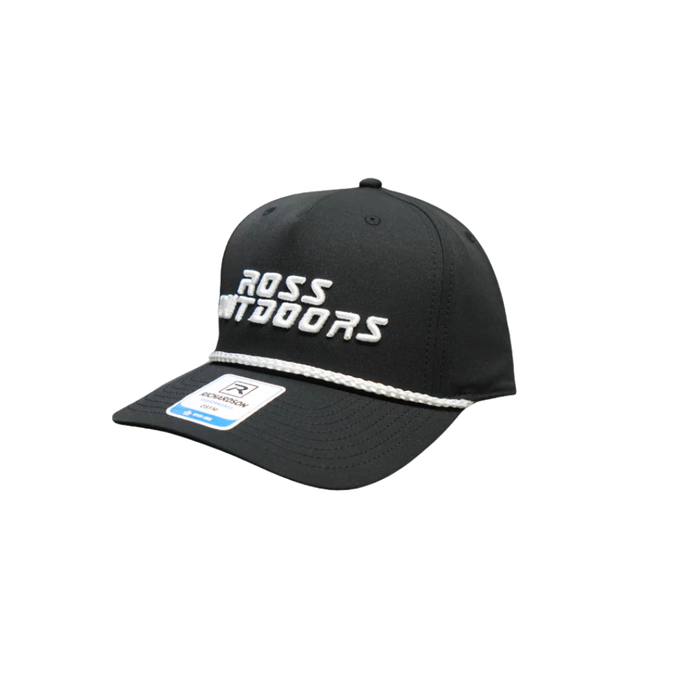 Ross Outdoors Performance Black Roper Hat