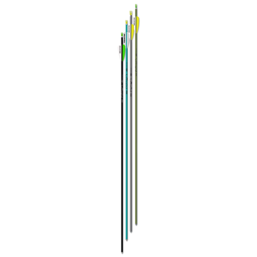Easton XX75 Genesis 30 inch NASP arrows shown in four colors