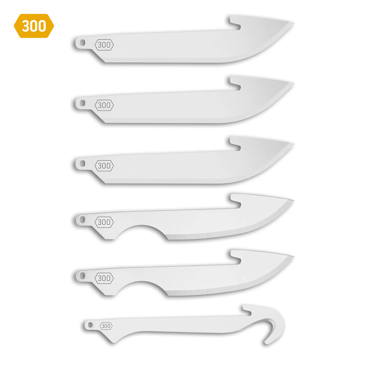 thumbnail image 2 of Outdoor Edge Razorsafe 3.0 Replacement Gutting Blades – 4 Pack (Stainless Steel, RRG30-4) 2 of 5