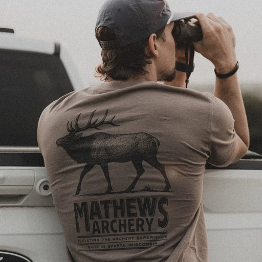 Mathews Elk Tee worn
