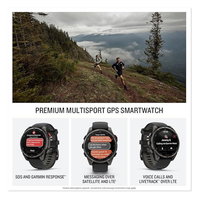 Garmin Fenix 8 Pro 47mm LTE Sapphire Carbon Gray TI