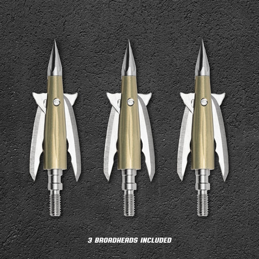 Bowmar Archery Beast 125 grain 2.0 inch broadheads 3 pack