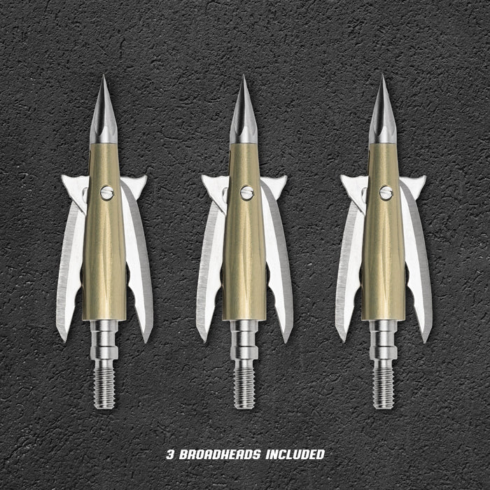 Bowmar Archery Beast 125 grain 2.0 inch broadheads 3 pack