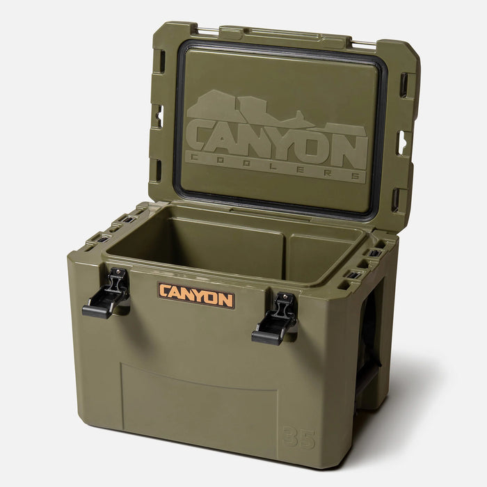Canyon Coolers Outfitter 35qt V2 cooler side view