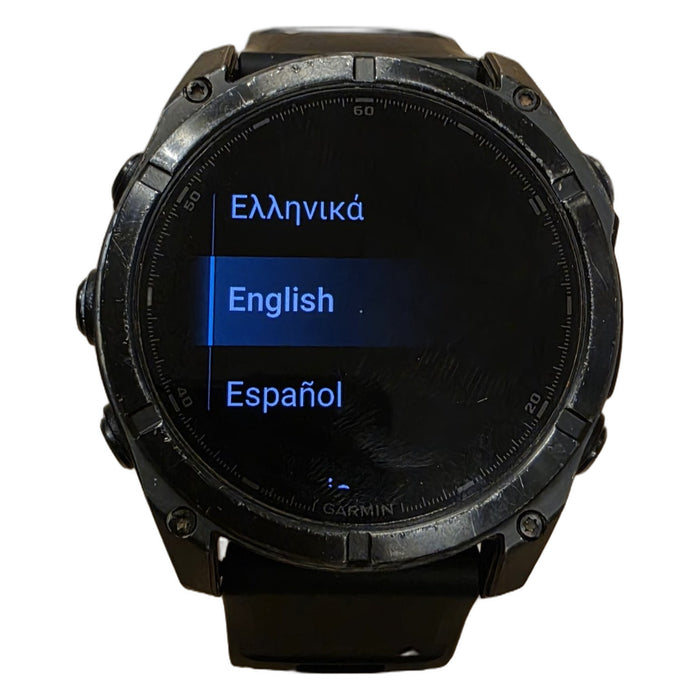 Garmin Fenix 8 AMOLED 51mm Sapphire Carbon Grey & Black Smartwatch (Used)
