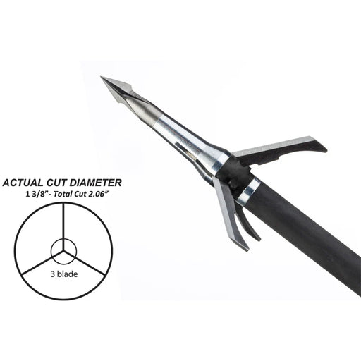 Grim Reaper Pro 3 blade mechanical broadhead alternate view