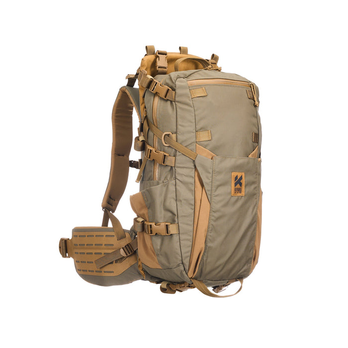 Kifaru Hellbender pack bag main product shot, angled view