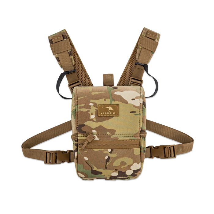 Marsupial Gear Enclosed Binocular Chest Pack harness detail