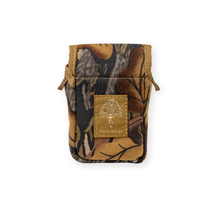 Marsupial Gear Rangefinder Pouch in Mossy Oak Fall Foliage main product shot