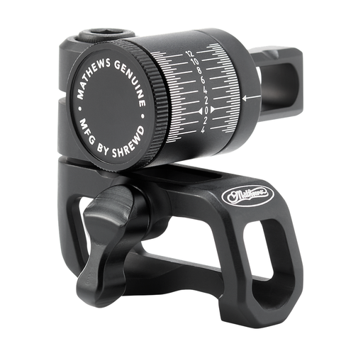 Mathews Integrated Bridge-Lock V-Bar three quarter view