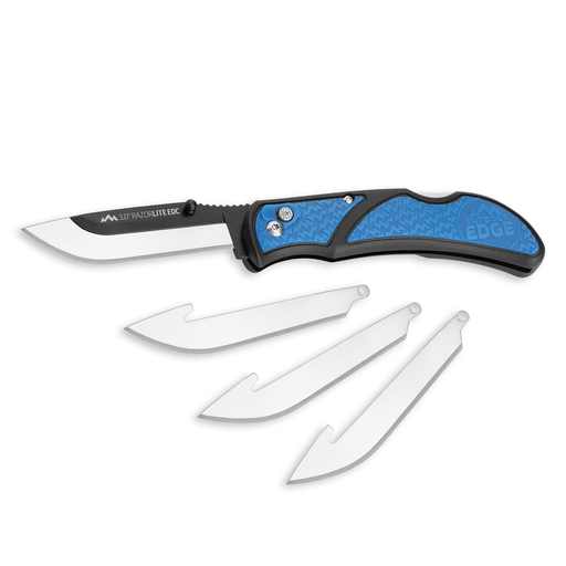 Outdoor Edge 3.0 inch RazorEDC Lite folding knife in blue