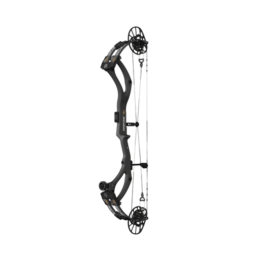 PSE Sicario FDS compound bow in Black, 45 degree view