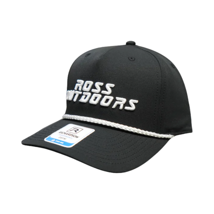 Ross Outdoors Performance Black Roper Hat side