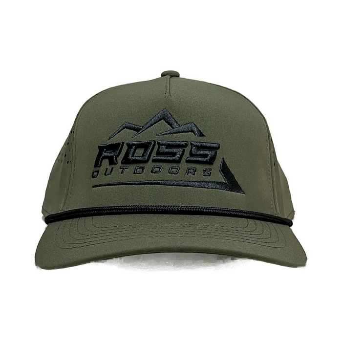Ross Outdoors Olive Ranger 5-Panel Hat front
