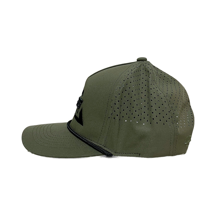 Ross Outdoors Olive Ranger 5-Panel Hat side