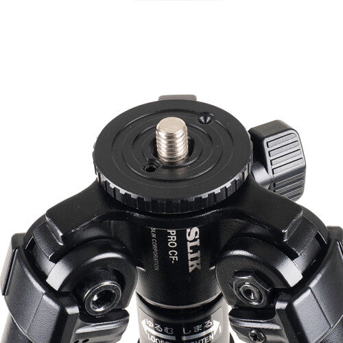 Slik Pro CF-833 carbon fiber tripod legs alternate angle
