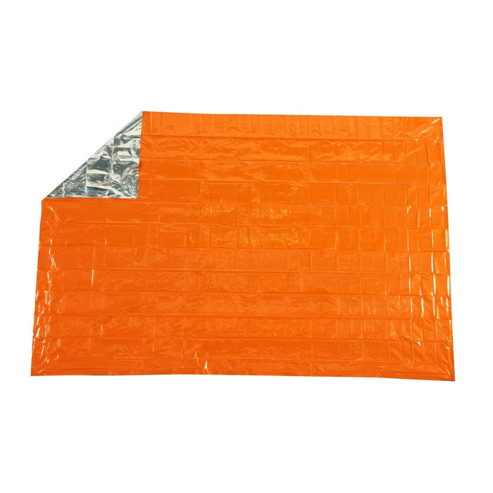 SOL Emergency Blanket unfolded and laid flat