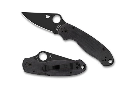Spyderco PARA® 3 G-10 BLACK/BLACK BLADE