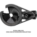Trophy Ridge Whisker Biscuit HTR arrow rest, black, main product shot