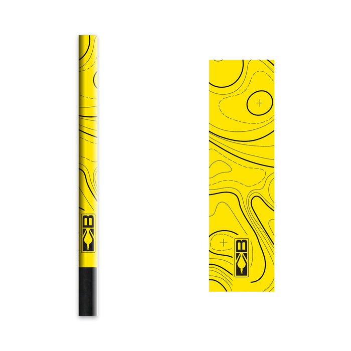 Bohning 5.5" Standard Topo Arrow Wraps, Neon Yellow