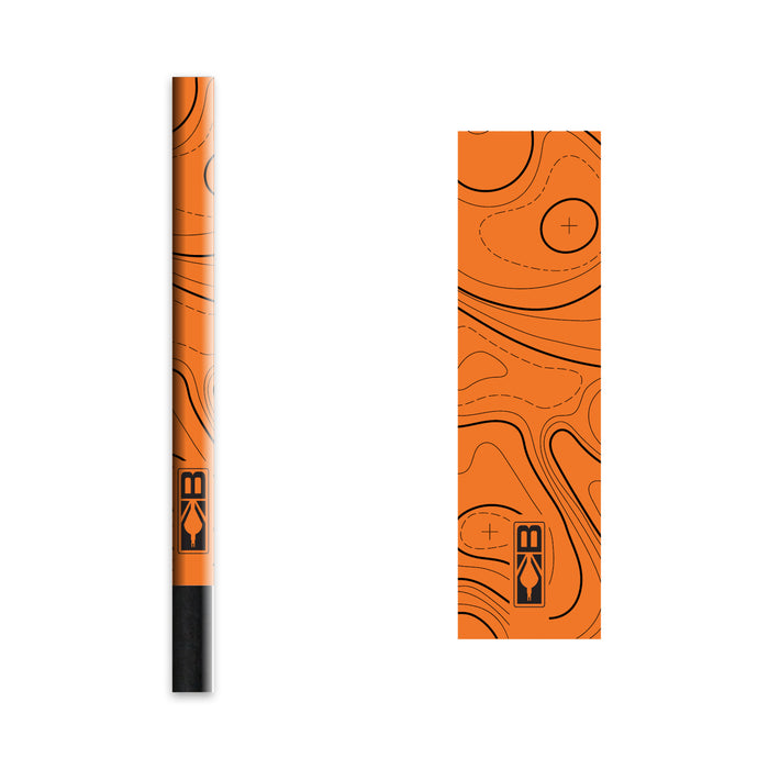 Bohning 5.5" Standard Topo Arrow Wraps, Neon Orange