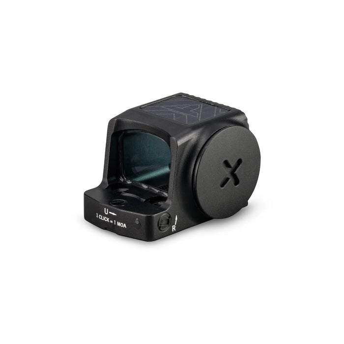 Vortex Defender-CCW enclosed solar micro red dot, back right